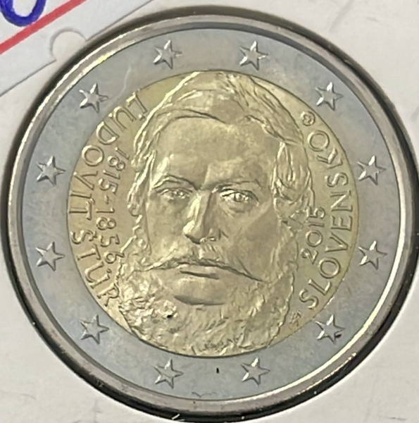 MOEDA DA ESLOVAQUIA - 2 EUROS 2015 - BIMETALICA - DIAMETRO (+/-): 25,75mm.
