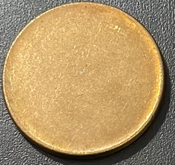 DISCO LISO DA MOEDA DE 25 CENTAVOS DE REAL.