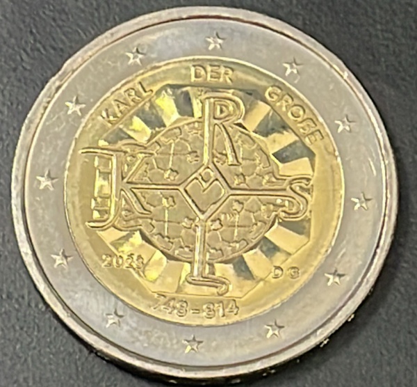 MOEDA DA ALEMANHA - 2 EUROS 2023 - BIMETALICA - DIAMETRO (+/-): 25,75mm.
