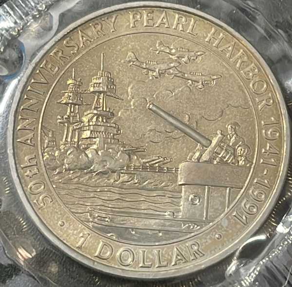 MOEDA DAS ILHAS SALOMAO - 1 DOLLAR 1991 - CUPRONIQUEL - DIAMETRO (+/-): 38mm.
