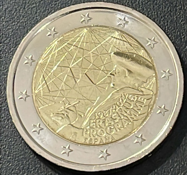 MOEDA DA ESPANHA - 2 EUROS 2016 - BIMETALICA - DIAMETRO (+/-): 25,75mm.