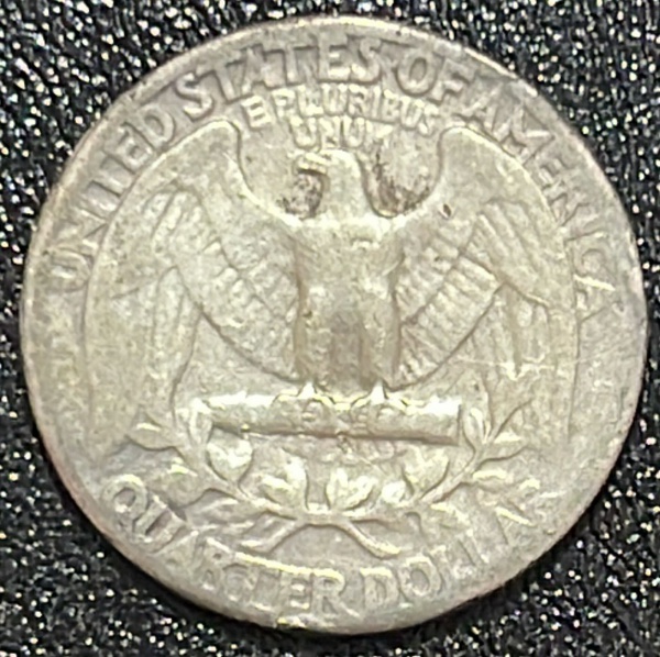 MOEDA DOS EUA - 1/4 DOLLAR 1942 - PRATA .900% - DIAMETRO (+/-): 24,3mm.