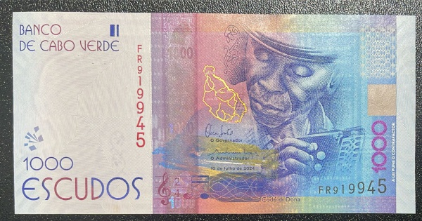 CEDULA DE CABO VERDE - 1 000 ESCUDOS 2024 - SOBERBA / FLOR DE ESTAMPA.