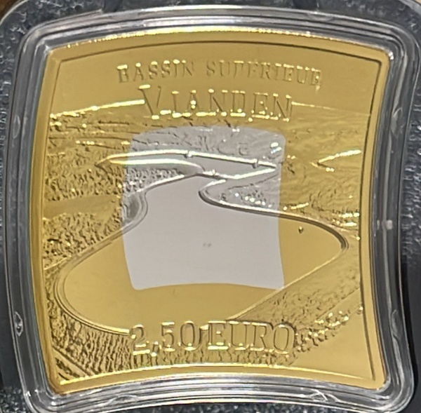 RARA - MOEDA DE LUXEMBURGO - 2,5 EUROS 2018 (CENTRALE HYDROELECTRIQUE DE VIANDEN) - PRATA .925% - DIAMENSOES (+/-): 36,2 x 36,2mm. NO BLISTER OFICIAL - TUDO CONFORME FOTOS.