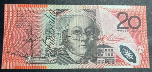 POLIMERO - CEDULA DA AUSTRALIA - 20 DOLLARS - MBC.