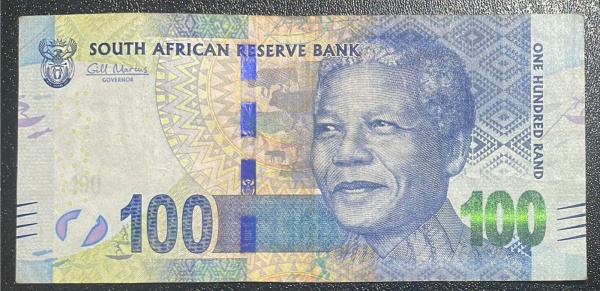 CEDULA DA `SOUTH AFRICAN` - 100 RAND - MBC.