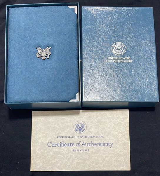 SET DE MOEDAS DOS EUA - 1987 - LACRADO - TUDO CONFORME FOTOS.