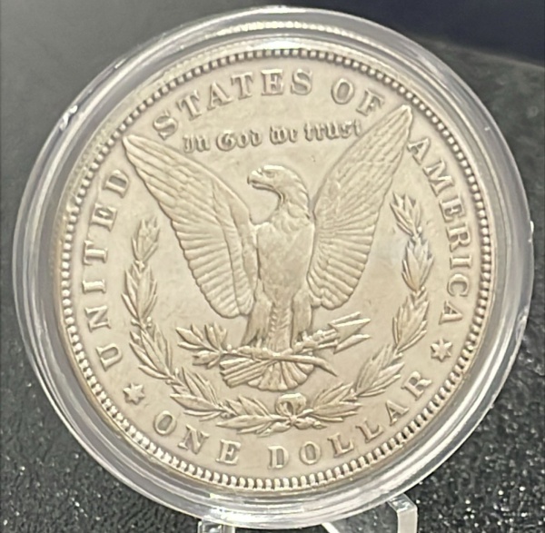 MOEDA DOS EUA - 1 DOLLAR 1898 (MORGAN) - PRATA .900% - DIAMETRO (+/-): 38,1mm.