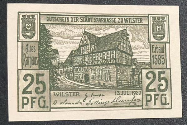 LOTE COM 01 NOTGELD - VIDE FOTOS. Notgeld foi uma peculiar saída encontrada para a falta de dinheiro corrente que existiu principalmente nos países germânicos na Europa central (Alemanha e Áustria), d