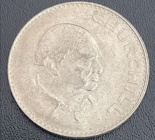 MOEDA DO REINO UNIDO - 1 CROW 1965 - CUPRONIQUEL - DIAMETRO (+/-): 38,61mm.