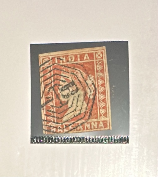 India Inglesa - Ano 1854 - Nº2 - Yvert 1250 Euros- Margem Inferior Junto ao Quadro