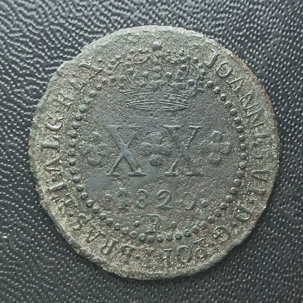 Joias . Moeda do Brasil Colônia  960 Reis  1812 B  Patina Arco- foto 6