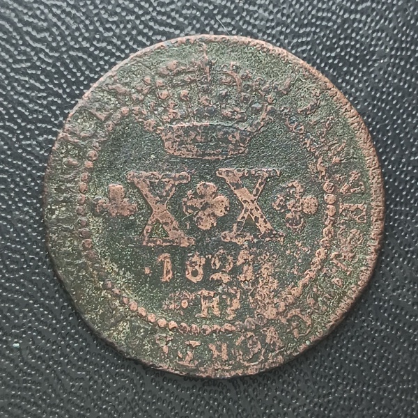 Joias . Moeda do Brasil Colônia  960 Reis  1812 B  Patina Arco- foto 7