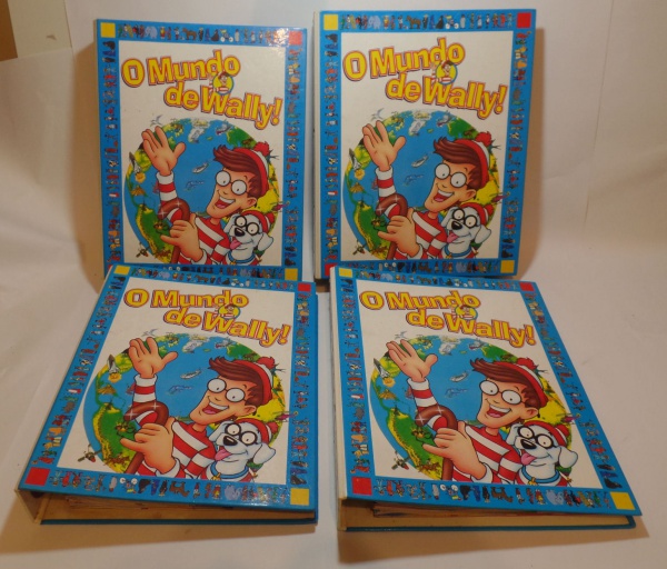 Lote 21 Coleção O MUNDO DE WALLY em 52 fascículos (COMPLETA) com 4 fichários- muito bem ... Valor at