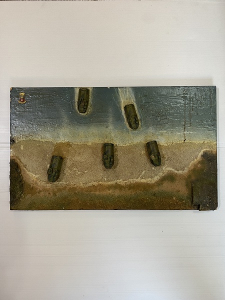 Arte . Acrílico sobre tela com moldura de madeira entalhada. foto 2
