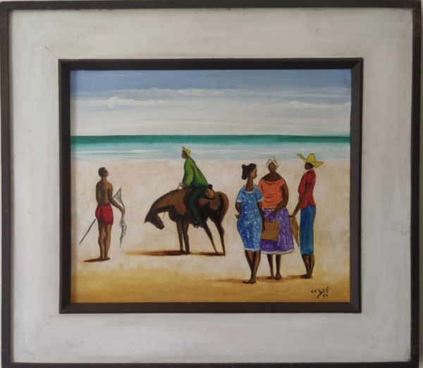 Arte . JOSÉ PANCETTI, ÓL SOBRE PLACA, ASSINADO FRENTE E VERSO, foto 8
