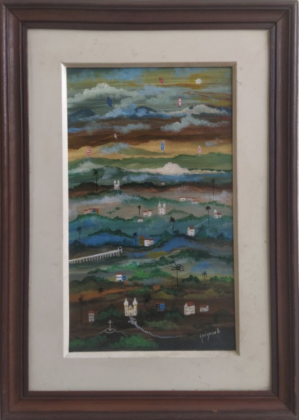 Arte . NOEMIA MOURÃO, ÓLEO SOBRE TELA, MEDINDO 40CM X 40CM foto 3