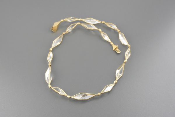 Joias . PARCELADO 3x SEM JUROS: ANTONIO BERNARDO Colar Prisma em Ouro Amarelo 18k com ...