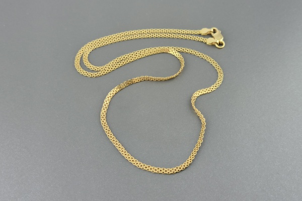Joias . Corrente em Ouro Amarelo 18k - Tamanho 40cm - Peso: 3,1 gramas - Ref.:12315