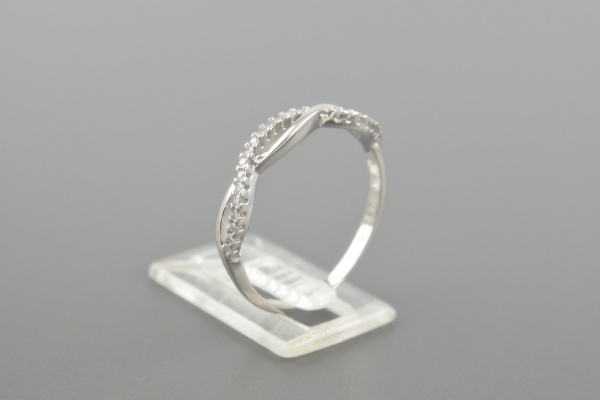 Joias . VIVARA Anel em Ouro Branco 18k com Aprox. 11pts de Brilhantes - Aro 19 / ...