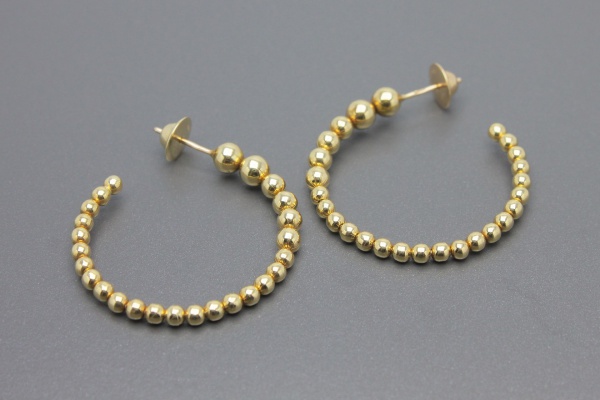 Joias . DRYZUN Brincos Mobile em Ouro Amarelo 18k - Tamanho 3.7 x 0.3 cm - Peso: 8,9 ...