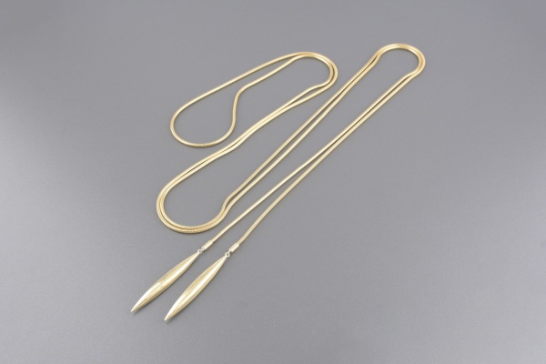 Joias . PARCELADO 3x SEM JUROS: TIFFANY Colar em Ouro Amarelo 18k - Tamanho 120 cm / ...