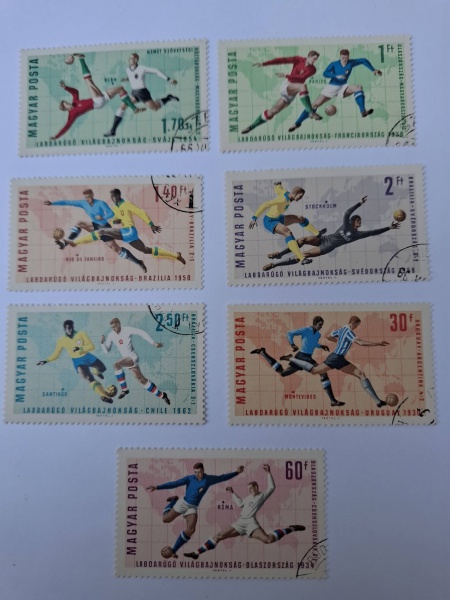 Joias . SÉRIE DE SELOS COMEMORATIVOS TEMÁTICA FUTEBOL COPAS DO MUNDO DE 1930, 1934, ...