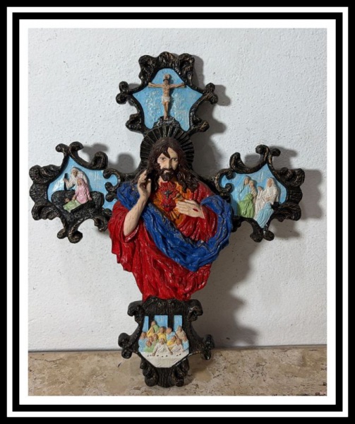 Joias . ARTE SACRA -  Antiga Porta Bíblia em bronze, século 19, foto 6