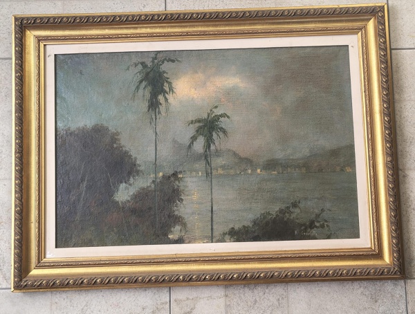 Arte . Quadro/ artista  francisco coculilo/ medida 98/77.