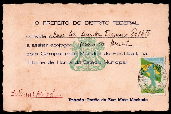 Joias . Raridade - Copa do Mundo de 1950 - Aéreo - Globo e Joga foto 2