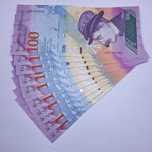 Cédulas da Venezuela - 100 Bolivares - 2018 - 10 Cédulas - FE