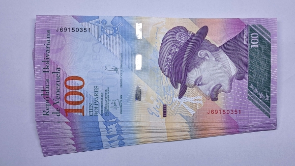 Cédulas da Venezuela - 100 Bolivares - 2018 - 50 Cédulas - FE