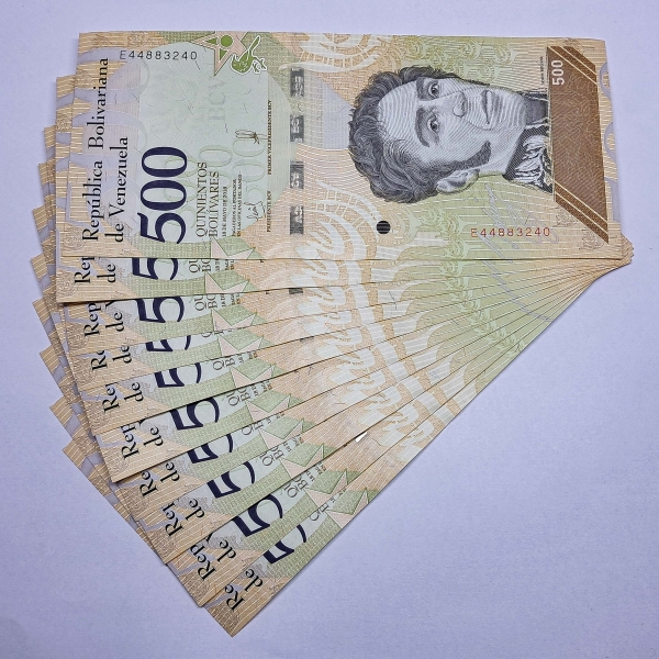 Cédulas da Venezuela - 500 Bolivares - 2018 - 10 Cédulas - FE