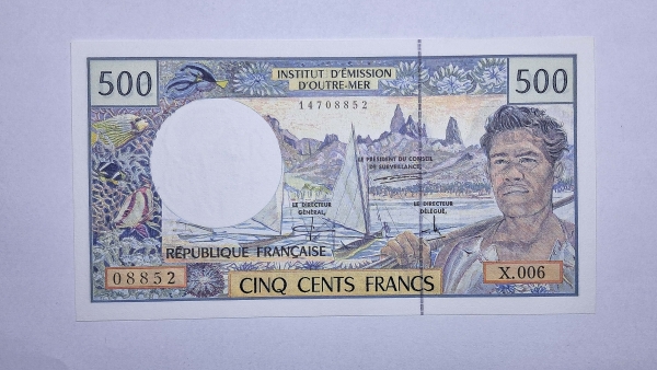 Cédula de French Pacific Territories - 500 Francs - 1992 - P1 - FE