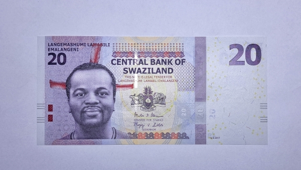 Cédula da Swaziland - 20 Emalangeni - 2017 - FE