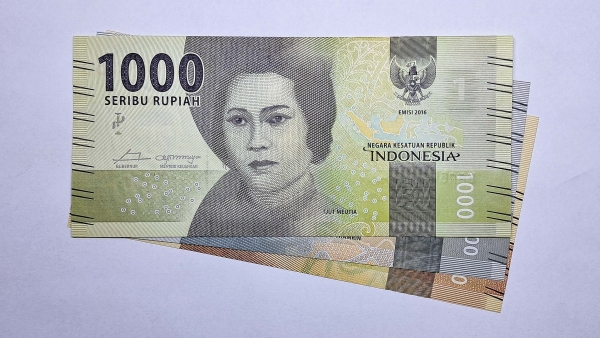 Cédula da Indonesia - 1000 - 2000 - 5000 Rupiah - 2016 - FE