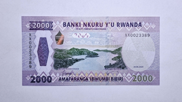 Cédula de Ruanda - 2000 francs - 2024 - Série XX - Reposição - #44 - FE