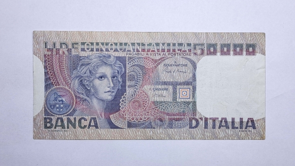 Cédula da Italia - 50000 Lira - 1980 - P107c - MBC