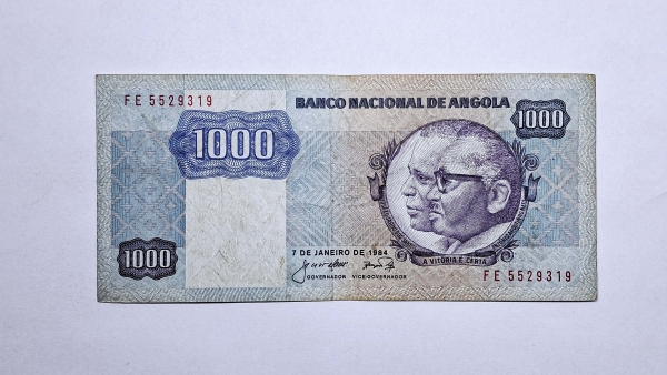 Cédula de Angola - 1000 Kwanzas - 1984 - P121a - MBC/Soberba