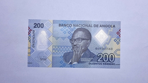 Cédula de Angola - 200 Kwanzas - 2020 - Polimero Plastico - P160 - FE