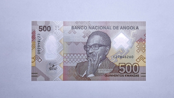 Cédula de Angola - 500 Kwanzas - 2024 - Polimero Plastico - P161 - FE
