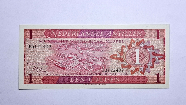Cédula das Antilhas Holandesas - 1 Gulden - 1970 - P20a - FE
