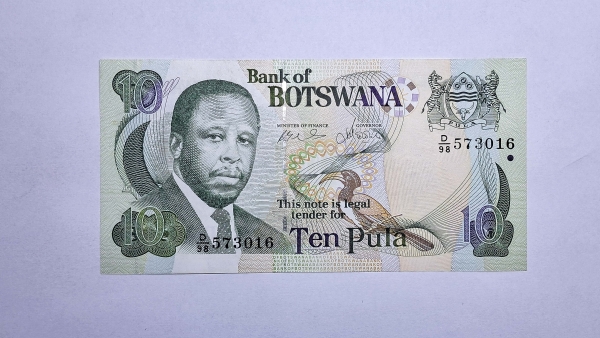 Cédula de Botswana - 10 Pula - 2007 - P24b - FE