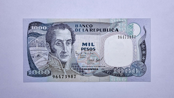 Cédula da Colombia - 1000 Peso - 1995 - P438 - FE