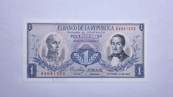 Cédula da Colombia - 1 Peso - P404b - FE