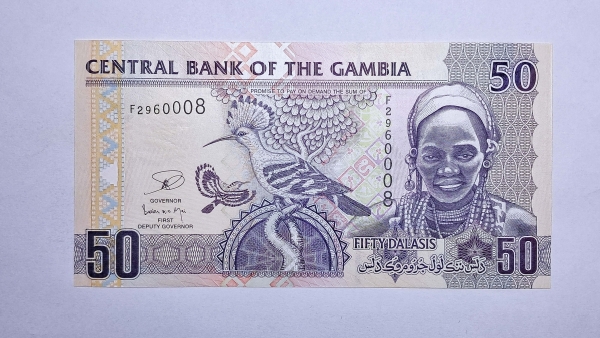 Cédula de Gambia - 50 Dalasis - 2006 - P28 - FE