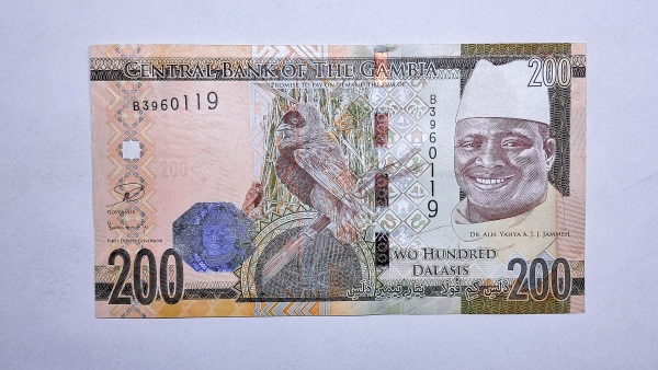 Cédula de Gambia - 200 Dalasis - 2015 - P36 - FE