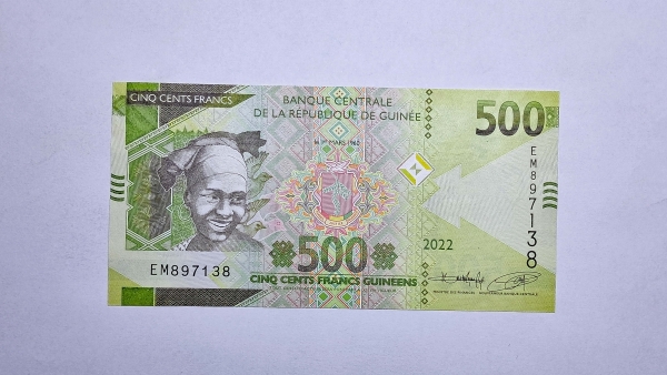 Cédula da Guiné - 500 Francs - 2022 - P47 - FE