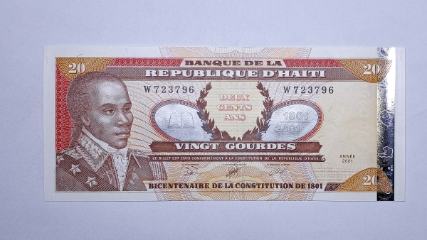 Cédula do Haiti - 20 Gourdes - 2001 - P271a - FE
