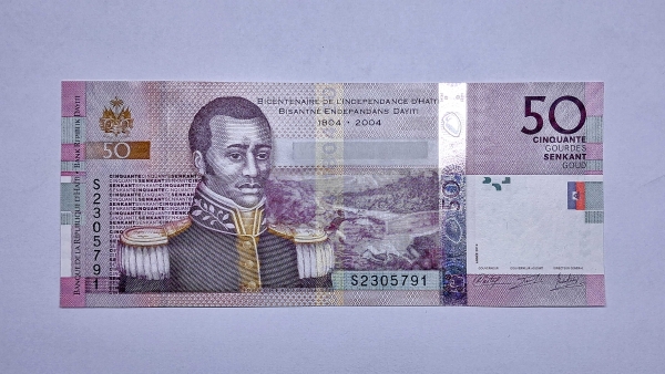 Cédula do Haiti - 50 Gourdes - 2014 - P274e - FE